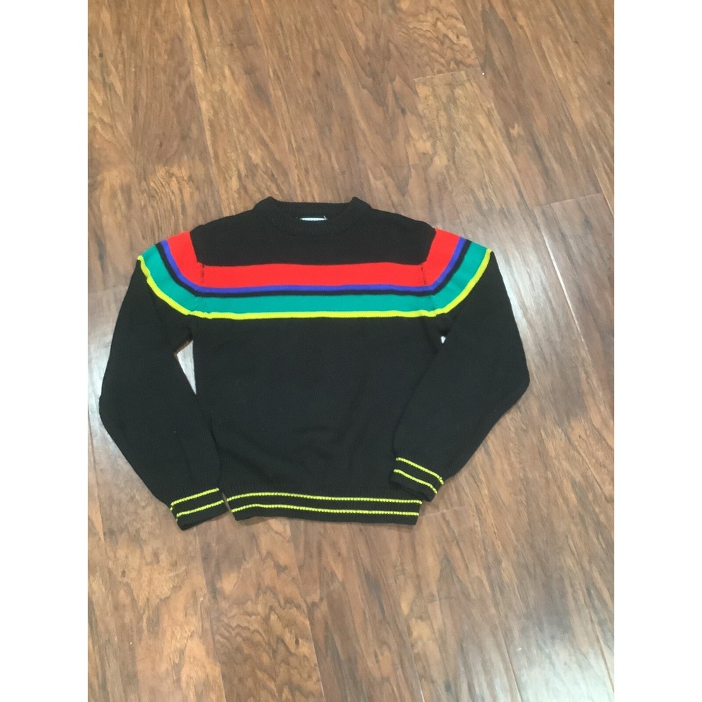 Vintage 80s / 90s Compass Knit Sweater Kids Size Medium (10/12)